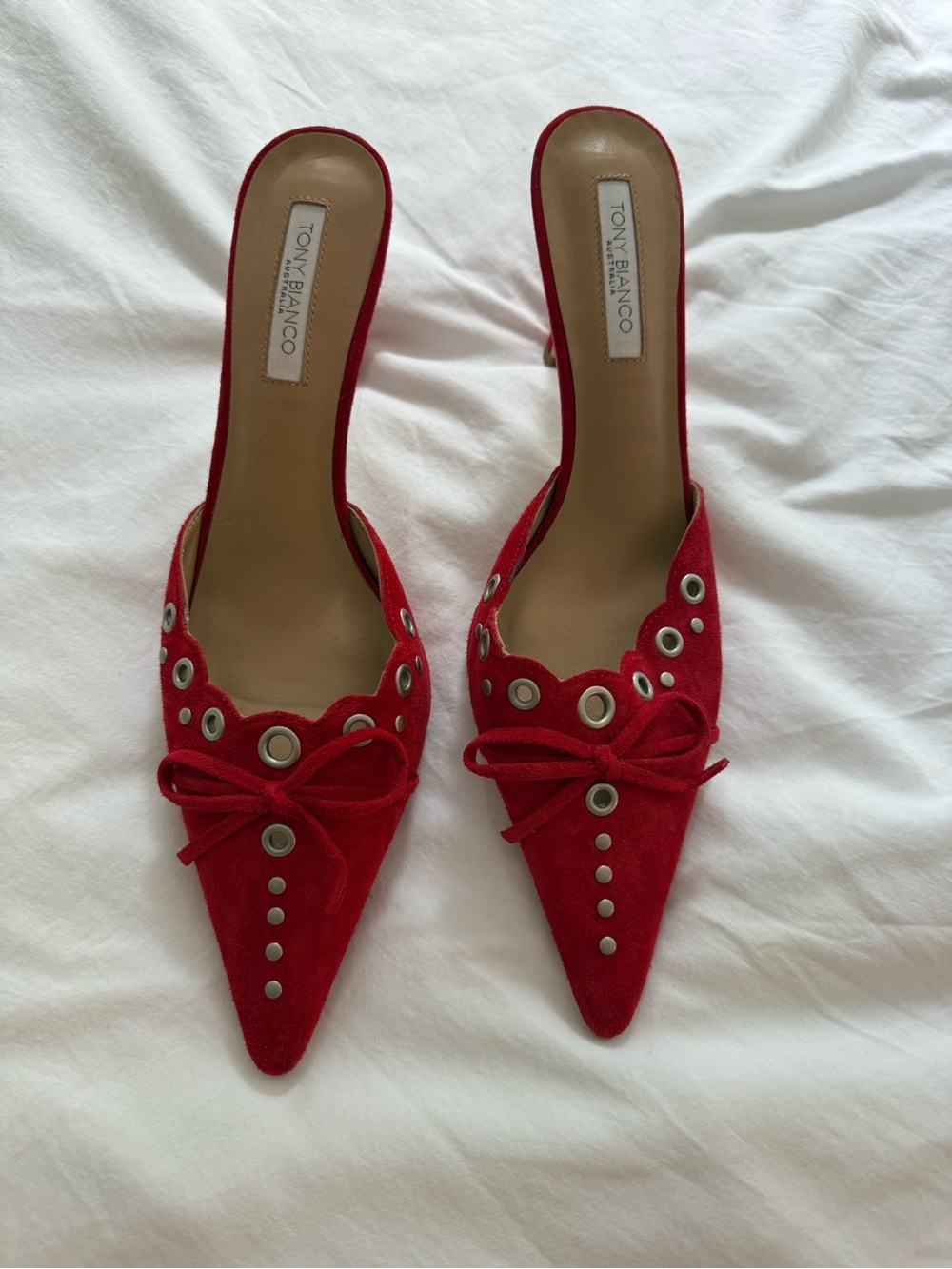 Tony Bianco Shae Mule - Red Suede